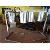 Image 2 : Qty 2  Dual Heat Lamp Food Warmers & Zojirushi Rice Cooker