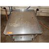 Image 2 : Metal Work Table w/ Backsplash & Undershelf 25" x 28" x 26"H