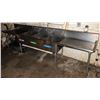 Image 1 : Metal 3-Basin Sink w/ Drainboard & 2 Faucets 152" x 28" x 36"H
