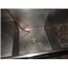 Image 8 : Metal 3-Basin Sink w/ Drainboard & 2 Faucets 152" x 28" x 36"H