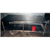 Image 1 : Metal Work Table w/ Undershelf & Mounted Can Opener 96" x 36" x 35"H