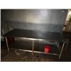 Image 2 : Metal Work Table w/ Undershelf & Mounted Can Opener 96" x 36" x 35"H