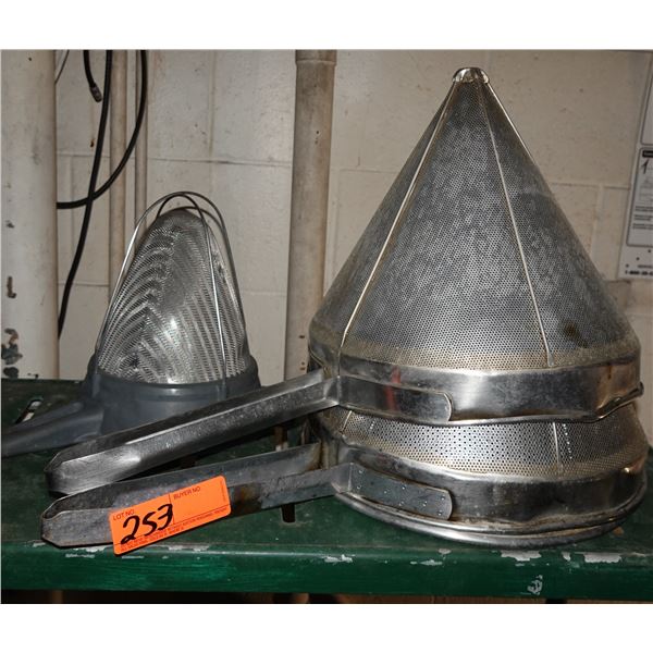 Multiple Metal Cone Sieve Strainers