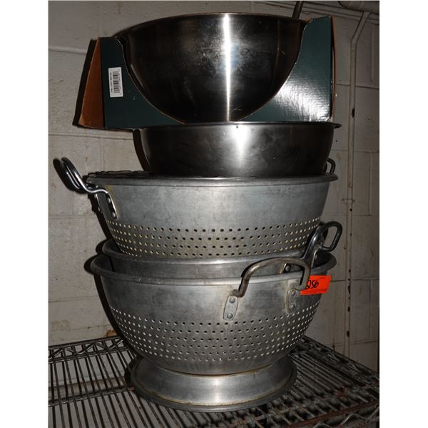 Multiple Metal Commercial Collander Strainers