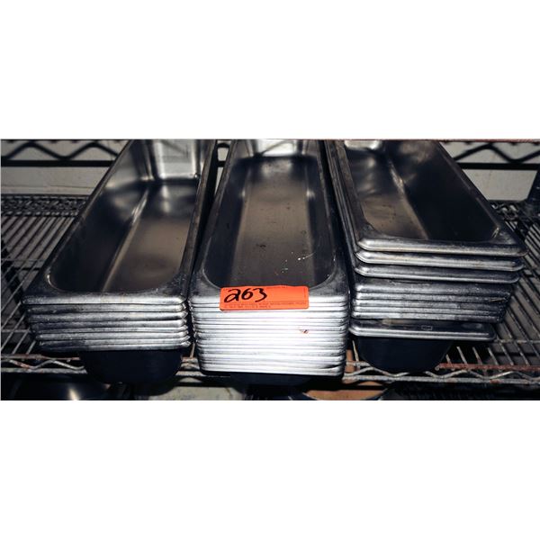 Multiple Metal Food Containers, Misc Sizes