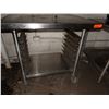 Image 4 : Metal Work Table w/ Lower Pan Rack 36" x 30" x 37"H
