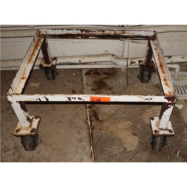 Metal Frame Dolly on Wheels 28" x 22" x 14"H