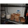 Image 2 : Metro Metal Shelving Unit 46" x 18" x 74"H & Contents: Plates & Take-Out Containers, Foil, Lids, etc