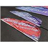 Image 2 : Qty 4 Budweiser Promotional Flags on Poles