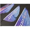 Image 3 : Qty 4 Bud Light & Coors Promotional Flags on Poles