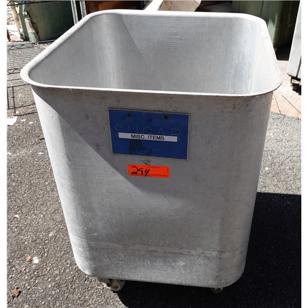 Utility Tub on Wheels 22" x 20" x 23"H