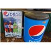 Image 1 : Pepsi Rolling Ice Barrel Beverage Cooler 22"Dia, 36"H & Promotional Sign
