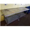 Image 2 : Metal Work Table w/ Undershelf 96" x 30" x 35"H