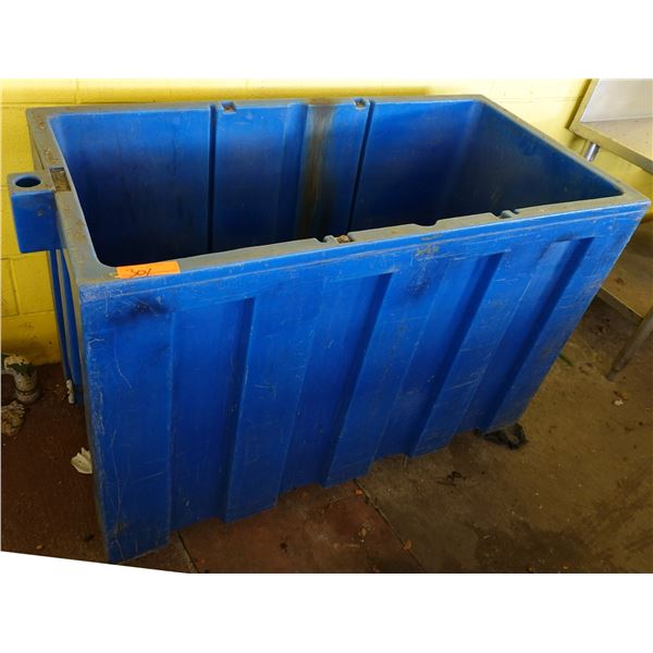 Large Blue Plastic Beverage Cooler 48" x 24" x 31"H