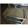 Image 2 : Cambro Blue Utility Cart w/ 2 Undershelves & Handle 34" x 21" x 33"H