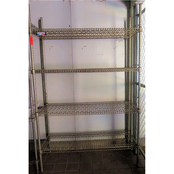 Adjustable Metal Shelving Unit 44" x 18" x 74"H