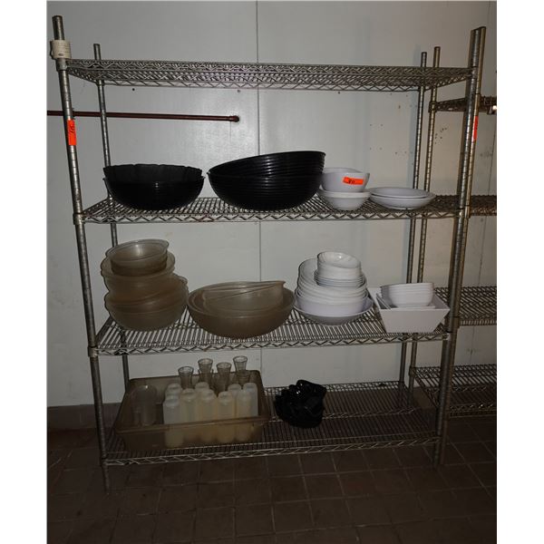 Metro Adjustable Metal Shelving Unit 60" x 22" x 74"H (contents not included)