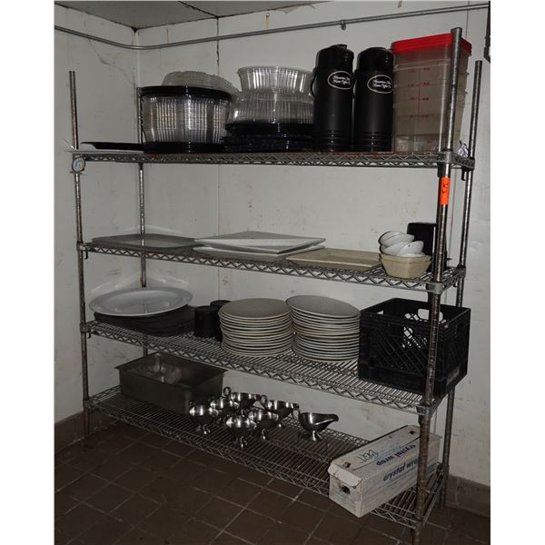 Metro Adjustable Metal Shelving Unit 72" x 18" x 74"H (contents not included)