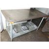 Image 1 : Metal Work Table w/ Undershelf 60" x 30" x 35"H