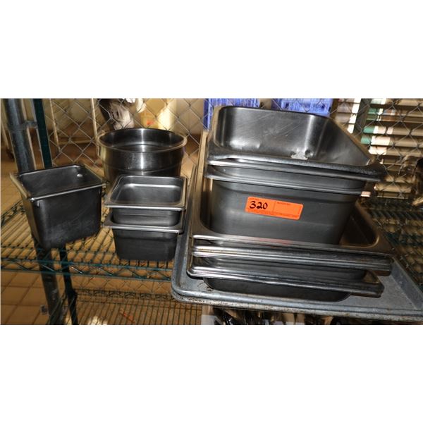 Multiple Metal Food Containers & Tureen, Misc Sizes