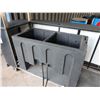 Image 11 : IRP Bud Light Concession Kiosk Cart on Wheels 115" x 33" x 88"H w/ Black 2-Section Beverage Cooler
