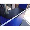 Image 24 : IRP Bud Light Concession Kiosk Cart on Wheels 115" x 33" x 88"H w/ Black 2-Section Beverage Cooler