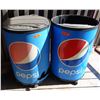 Image 1 : Qty 2 Pepsi Rolling Ice Barrel Beverage Coolers 22"Dia, 36"H