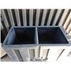Image 2 : Large Black Plastic 2-Section Beverage Cooler 50" x 24" x 36"H