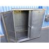 Image 2 : Metal 2-Door Food Transport Cart 50" x  29"