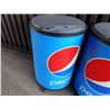 Image 4 : Qty 2 Pepsi Rolling Ice Barrel Beverage Coolers 22"Dia, 36"H