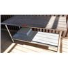 Image 1 : Metal Work Table w/  Undershelf 72" x 30" x 35"H
