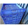 Image 2 : Qty 7 Love's Bakery Blue Plastic Stacking Bread Trays 22" x 25"