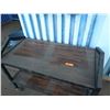 Image 2 : Metal 2-Tier Utility Cart on Wheels w/ Laminate Shelves 48" x 24" x 32"H