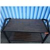 Image 2 : Metal 2-Tier Utility Cart on Wheels w/ Laminate Shelves 48" x 24" x 32"H