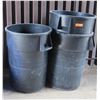 Image 1 : Qty 3 Heavy-Duty Waste Cans