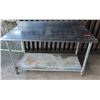 Image 1 : Metal Work Table w/ Backsplash & Undershelf 60" x 30" x 35"H