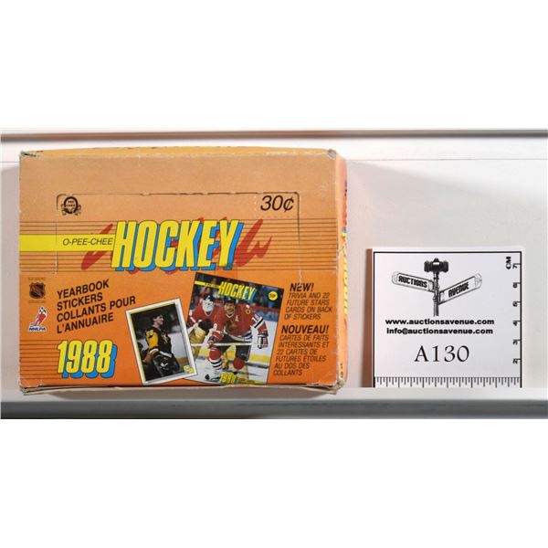 1988 O-Pee-Chee Hockey Stickers Box Lot 2