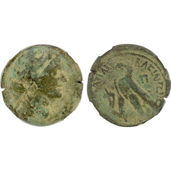 EGYPT (PTOLEMAIC): Cleopatra VII, 51-30 BC, AE 80 drachmai (17.28g), Alexandria, NGC Fine