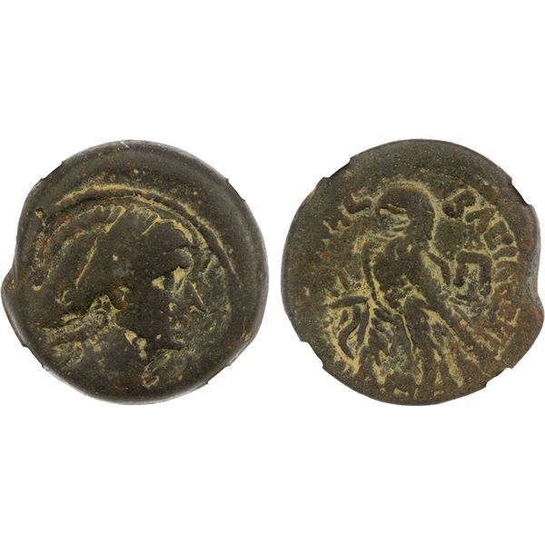 EGYPT (PTOLEMAIC): Cleopatra VII, 51-30 BC, AE 80 drachmai (17.93g), Alexandria, NGC Fine