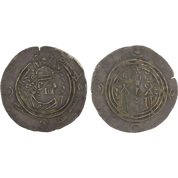 EASTERN SISTAN: Misma', ca. 770s/780s, AR drachm (3.21g), SK (Sijistan), ND, XF