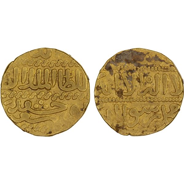 BURJI MAMLUK: Jaqmaq, 1438-1453, AV ashrafi (3.39g), al-Qahira, ND, VF
