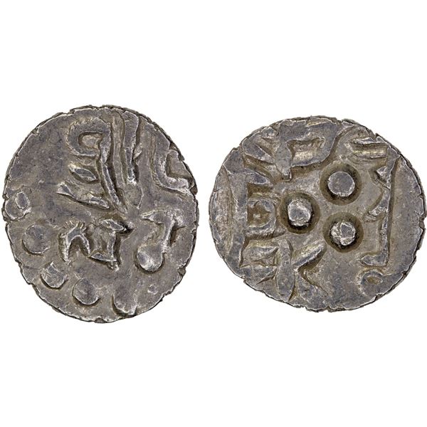 AMIRS OF MULTAN: Jalam II, ca. 830-840, AR damma (0.62g), XF