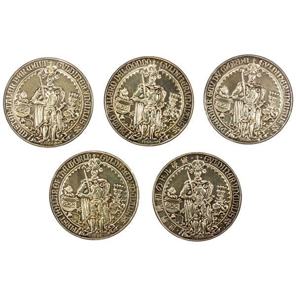 AUSTRIA: Republic, AR proof set, 1986, Proof