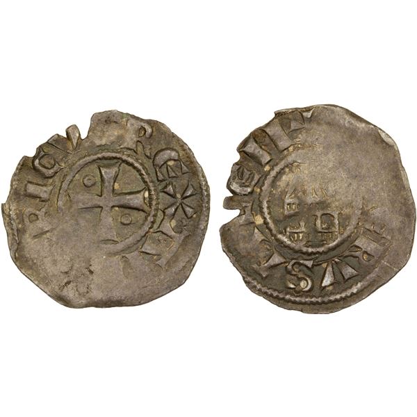 CRUSADER KINGDOMS: Kingdom of Jerusalem: Amaury, 1163-1174, BI obole (0.40g), VF-XF
