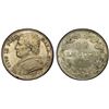 Image 1 : PAPAL STATES: Pius IX, 1846-1878, AR 20 baiocchi, Rome, 1863 year XVIII, PCGS MS64