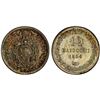 Image 1 : PAPAL STATES: Pius IX, 1846-1878, AR 10 baiocchi, Rome, 1864 year XIX, PCGS MS64