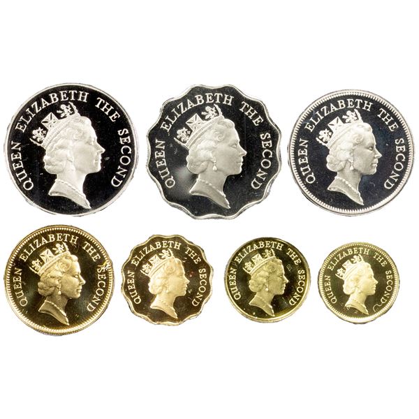 HONG KONG: Elizabeth II, 1952-2022, proof set, 1988, Choice Proof