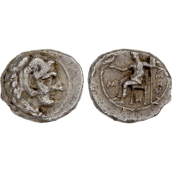 MACEDONIAN KINGDOM: Alexander III 'the Great', 336-323 BC, AR obol (0.68g), Babylon, ca. 324-323 BC,