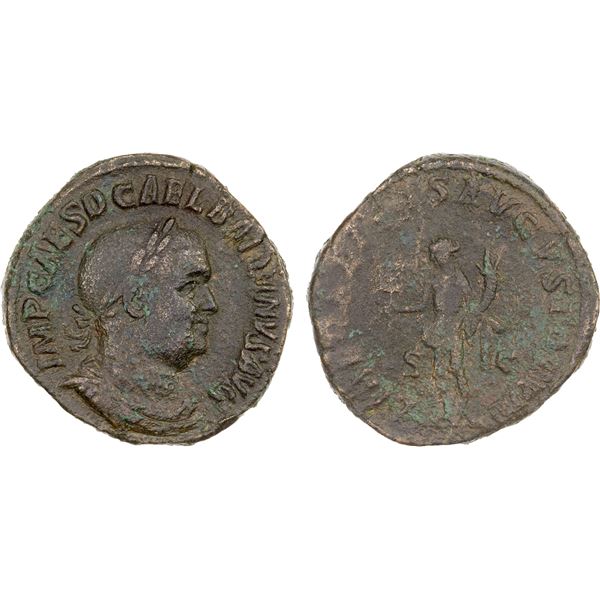 ROMAN EMPIRE: Balbinus, April-July 238 AD, AE sestertius (21.75g), Rome, F-VF
