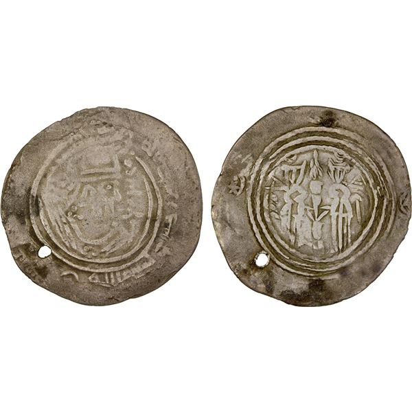 EASTERN SISTAN: Ibrahim, 804, AR drachm (3.04g), SK (Sijistan), ND, F-VF